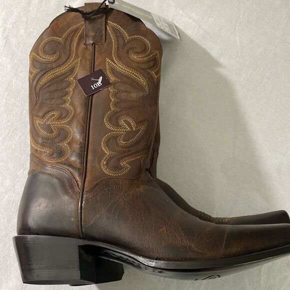 NWT J. B. Dillon Goatskin Cowgirl Boots Size 10B - Picture 5 of 11